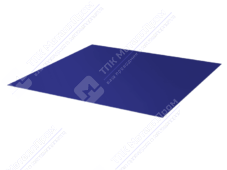 Лист с полимерным покрытием 0,45 мм ПЭ в пленке RAL5002 ультрамарин