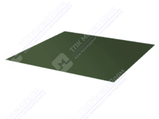 Лист с полимерным покрытием 0,5 мм ПЭ в пленке RAL6020 хромово-зеленый