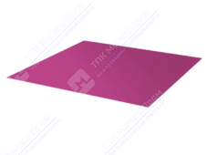 Лист с полимерным покрытием 0,45 мм ПЭ в пленке RAL4006 пурпурный