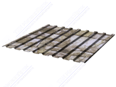 Профнастил полимер СП20 0,45 1100/1150 ДПП S001 Дикий камень