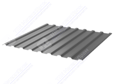 Профнастил полимер СП20 0,45 1100/1150 ПЭ RAL9006 белый алюминий