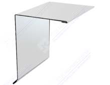 Планка торцевая 95 120 15 0,4 2м стандарт ПЭ в пленке RAL9003 сигнально-белый К-506