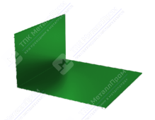 Планка примыкания верхняя 145 250 0,45 3м стандарт ПЭ RAL6029 зеленая мята К-501
