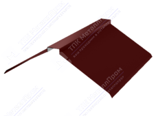 Планка конька плоского 150 150 0,4 2м стандарт ПЭ в пленке RAL3009 красный оксид К-512