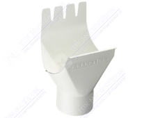 Воронка желоба GrandLine 125 90 металл RAL9003 сигнально-белый