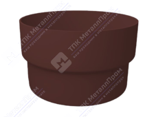 Соединитель трубы GrandLine 87 пластик шоколад