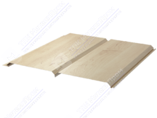 Сайдинг брус 330/355 0,45 ДПП OM002B светлое дерево