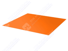 Лист с полимерным покрытием 0,5 мм ПЭ в пленке RAL2008 ярко-красно-оранжевый