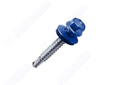 Саморез 4,8 29 KPcZP с прокладкой RAL5002 ультрамарин