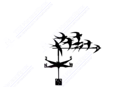 Флюгер BORGE Ласточки 700 435