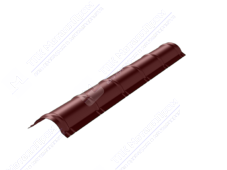 Конек металлочерепичный 0,45 2м стандарт ПЭ RAL3009 красный оксид К-513