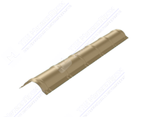 Конек металлочерепичный 0,45 2м стандарт ПЭ RAL1015 светлая слон кость К-513