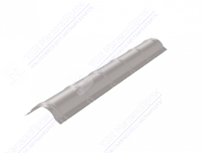 Конек металлочерепичный 0,45 2м стандарт ПЭ RAL9002 серо-белый К-513