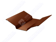 Планка ендовы верхняя 86 80 0,45 2м стандарт ПЭ RAL8004 коричневая медь К-508