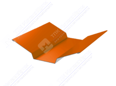 Планка ендовы верхняя 86 80 0,45 3м стандарт ПЭ RAL2004 оранжевый К-508