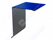 Планка ветровой доски 95 120 15 0,45 3м стандарт ПЭ RAL5005 сигнально-синий К-507