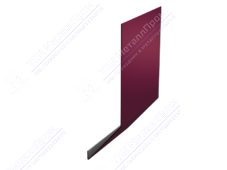 Планка карнизная 100 65 0,45 2м стандарт ПЭ RAL3005 красное вино К-509