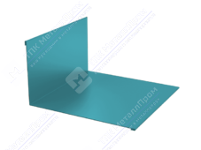 Планка примыкания верхняя 145 250 0,45 2м стандарт ПЭ RAL5021 морская волна К-501