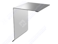 Планка ветровой доски 95 120 15 0,4 2м стандарт ПЭ RAL7004 сигнально-серый К-507