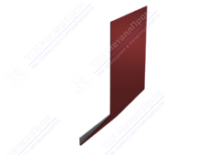 Планка карнизная 100 65 0,4 2м стандарт ПЭ в пленке RAL3009 красный оксид К-509