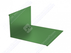 Планка примыкания верхняя 145 250 0,4 2м стандарт ПЭ в пленке RAL6021 бледно-зеленый К-501