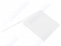 Планка конька плоского простого 190 190 0,4 2м стандарт ПЭ в пленке RAL9003 сигнально-белый К-511